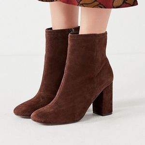NWT! Urban Outfitters Suede Heeled Boot!